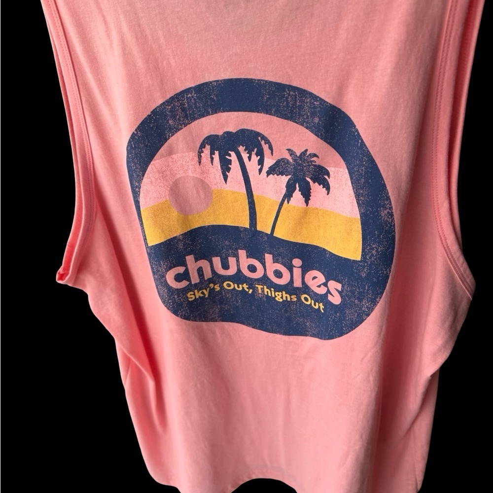 NEW CHUBBIES - The Trop and Lock - Coral/Pinkish Tank Top Size XL